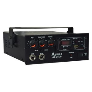 Aswar - Sound Amplifier - 25W - Bluetooth , TF card, FM and USB Connectivity - Black