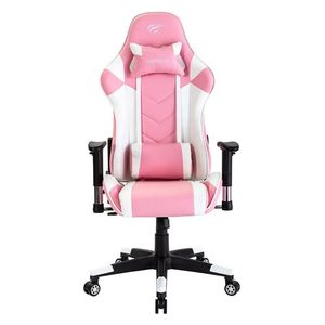  Havit GC932 Gaming Chair - High-density foam padding for long-lasting comfort - Adjustable lumbar support - Pink 