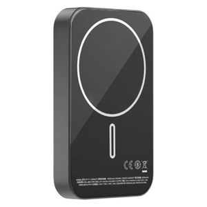  شاحن محمول مغناطيسي موماكس - شحن لاسلكي سريع - شحن مزدوج - 10000 مللي امبير - اسود 