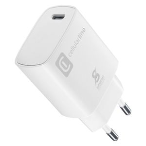 Cellularline 3464 - Wall Charger & Cable 1M - 25W - White
