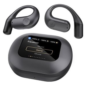  Powerology - ENC TWS Earbuds - Charging Case with Display 60mAh - High-Quality HiFi Sound - Black 