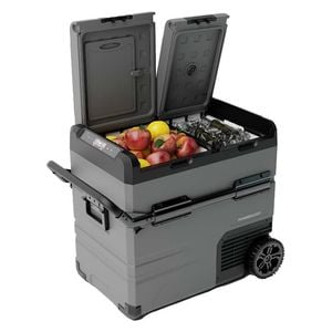  Powerology - Smart Fridge & Freezer - Portable Dual Compartment - 55L - Gray 