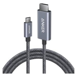  Anker USB-C to HDMI Cable - Supports 4K@60Hz resolution with HDR for enhanced clarity - Cable length 1.8 m - Gray 