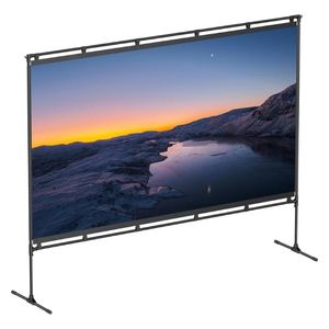 Anker Nebula Outdoor Projector Screen with Stand - 100-Inch - Quick and easy setup - Black