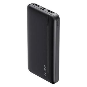  Havit PB89 Power Bank - High-capacity portable 10000 mAh - Dual USB output ports - Black 