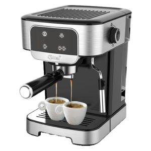  ماكينة صنع القهوة ريتال RCF-759 - بقدرة 1200 واط - شاشة رقمية - مضخة ضغط احترافية 20 بار - سلفر 