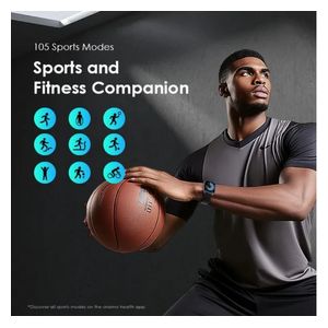 Oraimo OSW-505  Watch 5 Smartwatch - Water Resistant - Sports Mode - Black