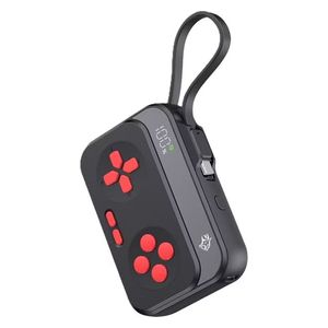  Porodo PDX549-BKRD - Power Bank with USB-C Cable - 10000mAh - 20W - Black + Red 