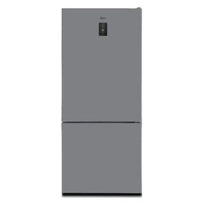 ILK NV679S - Conventional Refrigerator with bottom freezer - 24 ft - Electronic Control with Door Alarm - Gray