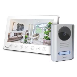 Aswar - Standard Audio & Video DoorPhone System - SD Card 32GB - 7 Inch LCD screen, Arabic language - White