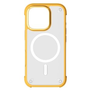  حافظة موماكس حماية قصوى المغناطيسي لهاتف ايفون 16 برو ماكس - مواد عالية الجودة تحمي هاتفك من الصدمات والخدوش والسقوط اليومي - اصفر 