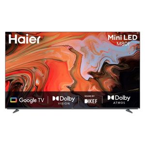  Haier H55M80FUX  - Mini LED M80F Series TV - 55-Inch - 4K Ultra HD - Smart Google TV - Black 