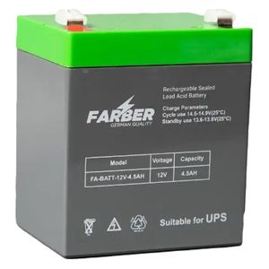  بطارية فاربر SLA  - 12 فولت - 4.5 أمبير - رمادي 