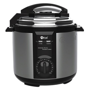  قدر ضغط ريتال RTP-341 - حجم 6 لتر - وقت طهي سريع مع خاصية توفير الطاقة - سلفر 