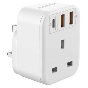  مقبس موماكس ONEPLUG - بقدرة PD 20 واط - 4 منافذ - ابيض 