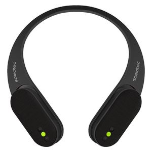  Porodo - Soundtec Neck Audio Wireless Speaker And Detachable Design - IPX4 Water Resistant - Hands-Free Call - Black 