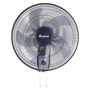  Aswar - Wall Mounted Fan - 18 inches - 3 Speed Settings - Black 