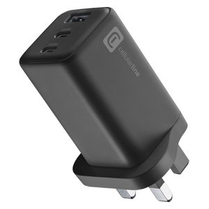 Cellularline 4108 - Wall Charger - 100W - 3 Ports - Black