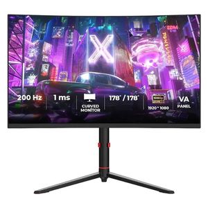  شاشة العاب هافيت - بقياس 27-انج مقوس Full HD - معدل التحديث 200 هرتز - زمن الاستجابة 1 مللي ثانية - أسود 