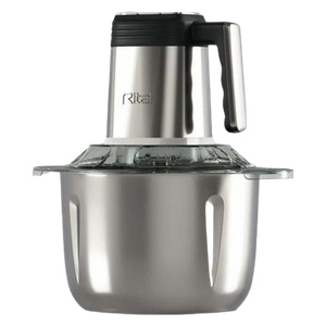  مفرمة ريتال RT-1005 - بسعة 4 لتر - 500 واط - ستانلس ستيل - سلفر 