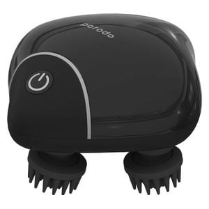  جهاز تدليك فروة الرأس بورودو - مدة العمل تصل إلى 3 ساعات - يحفز تدفق الدم في فروة الرأس - أسود 