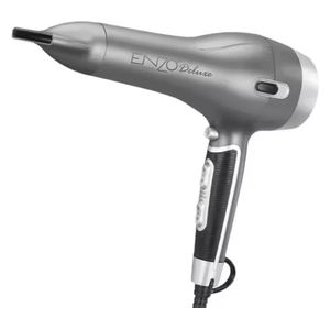  مجفف شعر احترافي انزو EN-6015 - محرك تيار متردد احترافي قوي - قدرة عالية (1800 واط - 3000 واط) - رمادي 