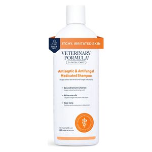  Veterinary Formula Clinical Care Antiseptic & Antifungal Medicated Dogs and Cats Shampoo - 473ml 