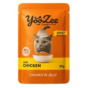 YooZee With Chicken Chunks in Jelly Adult Cat Food - 85g
