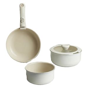  طقم ادوات طهي كاراكا - 5 قطع - كريمي 