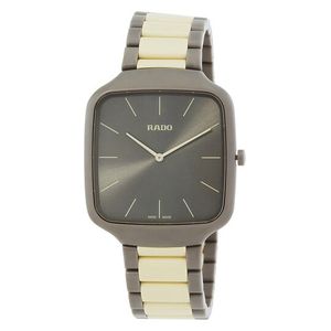ساعة رادو للجنسين R27046172 - عرض بعقارب, سوار من الستانلس ستيل - رمادي