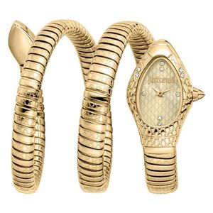  ساعة جست كافالي للنساء JC1L374M0025 - عرض بعقارب, سوار من الستانلس ستيل - ذهبي 