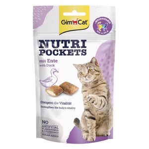 Gimcat Nutri pockets with Duck Cat snack - 60g