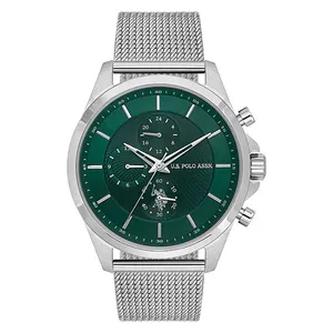  U.S. POLO ASSN. Watch USPA1094-02 For Men - Analog Display, Stainless Steel Band - Silver 