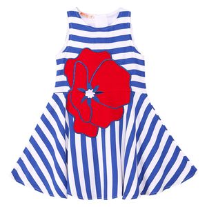  Poppy Striped Woven Girl Dress - 10Y 