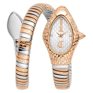  ساعة جست كافالي للنساء JC1L373M0065 - عرض بعقارب, سوار من الستانلس ستيل - روز 