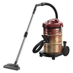  هيتاشي مكنسة كهربائية اسطوانية - 2200 واط - 21 لتر - CV-960F - أحمر 