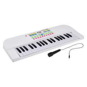 Nicmore xt-218b - Kids Piano with Microphone - White