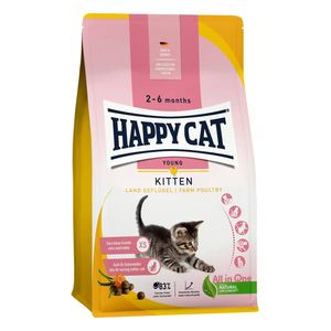 HAPPY CAT Kitten Farm Poultry Cat Food - 1.3Kg
