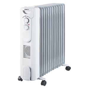  Crafft CFT-OH-2900-13 - Oil-filled Radiator - 2900 W - 13 Fan Blades - White 