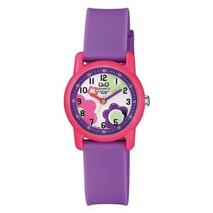 Q&Q Watch VR41J006Y For Kids - Analog Display, Resin Band - Purple
