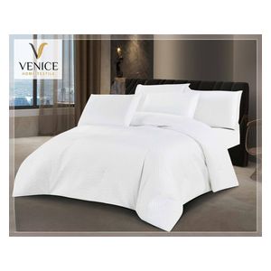  فينيس طقم لحاف صيفي مزدوج 240 × 260 سم - 6 قطع - ابيض 
