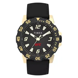  Timex Watch TW2V84400 For Men - Analog Display, Silicon Band - Black 