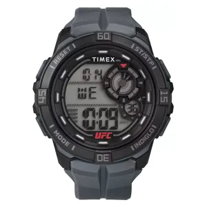  Timex Watch TW5M59300 For Men - Digital Display, Rubber Band - Gray 