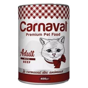طعام كارنفال بريميوم للحيوانات الأليفة البالغة بنكهة اللحم البقري - 400 غم