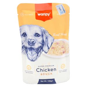 Wanpy Chicken & Duck Dog Food - 100g