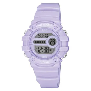 Q&Q Watch G15A-004VY For Women - Digital Display, Resin Band - Purple
