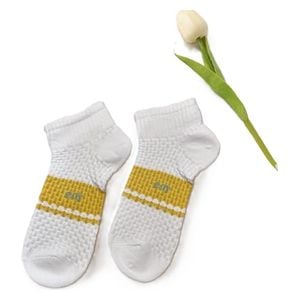  جوارب 24 للجنسين - ابيض حليبي 