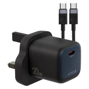  Levelo Vero GaN - Wall Charger - 1 Port - 20W - Black 