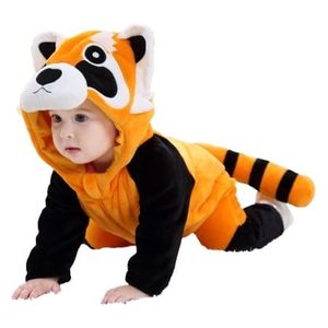 Boys Hooded Tiger Onesie - 4-5Y