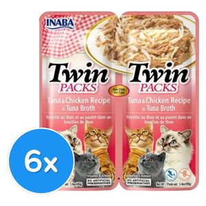 Inaba Twin Packs Chicken & Tuna Cat Food - 6 pieces